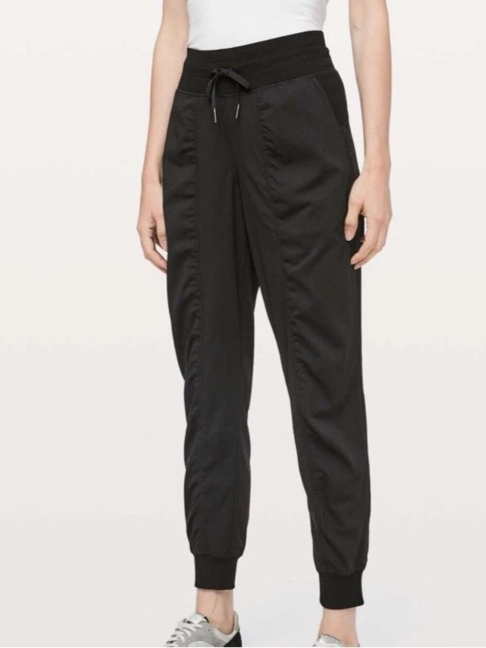Lululemon Dance Studio Luxtreme Classic Fit Mid Rise Jogger Pant Sz 4 Black Draw